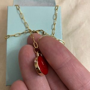 Authentic LV Small Double Sided Charm Pendant Necklace